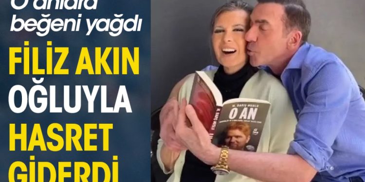 Filiz Akın oğluyla hasret giderdi. O anlara beğeni yağdı